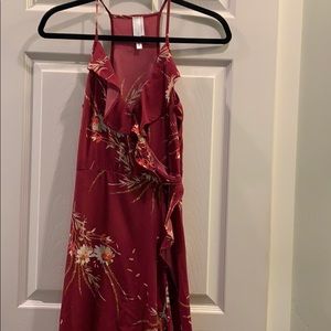 Burgundy maxi dress